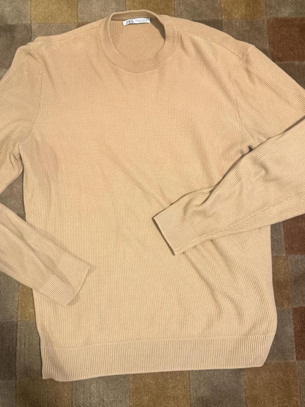 Zara Men’s Tan Sweater Size S